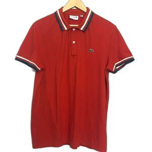 Lacoste men’s classic red polo size L